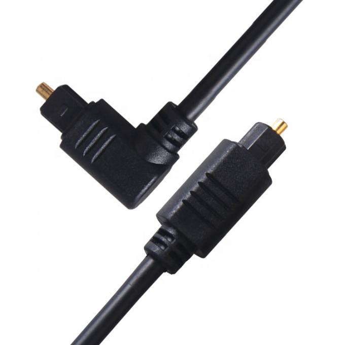 Hochwertiges 90-Grad-Winkel 24K Gold SPDIF Digital Optical Audio Toslink Kabel für PS4 TV 2