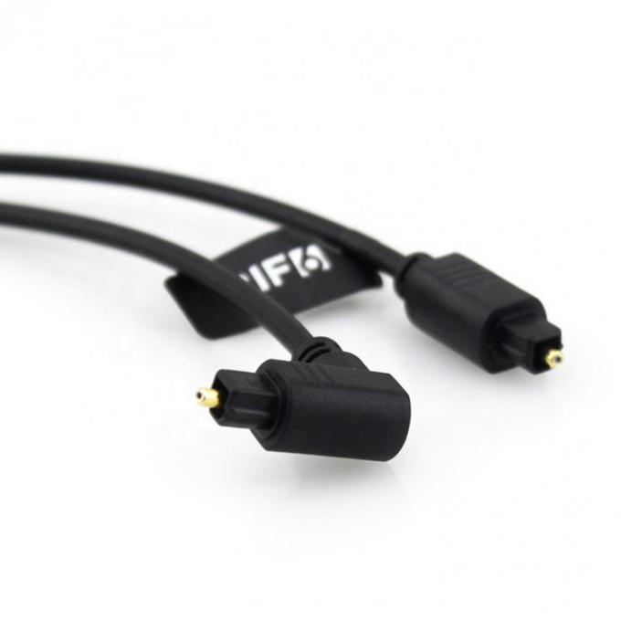 Hochwertiges 90-Grad-Winkel 24K Gold SPDIF Digital Optical Audio Toslink Kabel für PS4 TV 1
