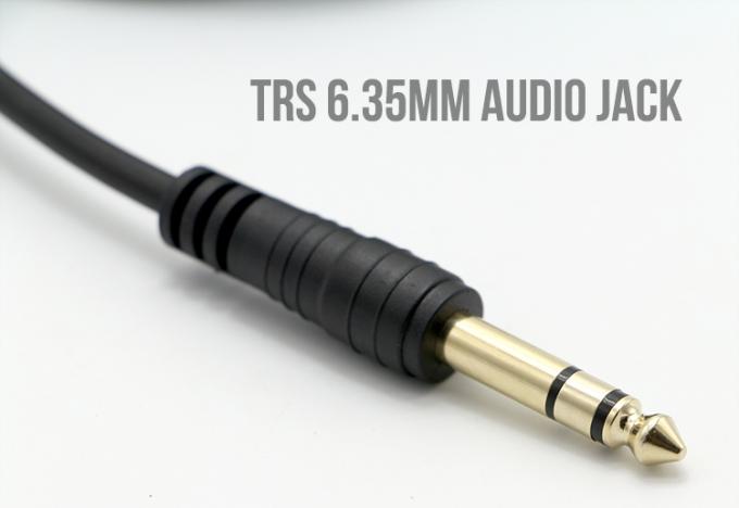 3M Goldplattiert 6,35mm Jack 1/4 Zoll TRS Männlich bis 1/4 Zoll TS Jack Weiblich Audio Jack Stereokabel 1