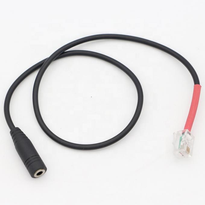 RJ9 RJ10 auf weibliche 3,5 mm CTIA Stecker Audio Jack Headset Adapter Kabel 0