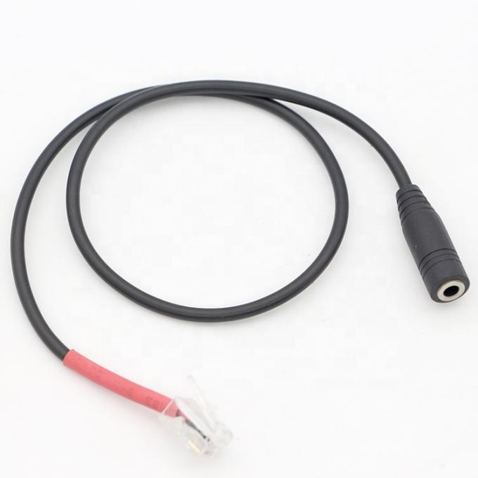 RJ9 RJ10 auf weibliche 3,5 mm CTIA Stecker Audio Jack Headset Adapter Kabel 5