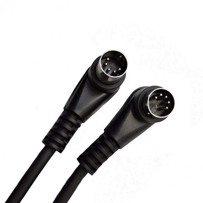 BESCHLUSS Fabrik Schild Rechtswinkel Männlich zu Männlich 5 Pin Din Connector Midi Kabel 4