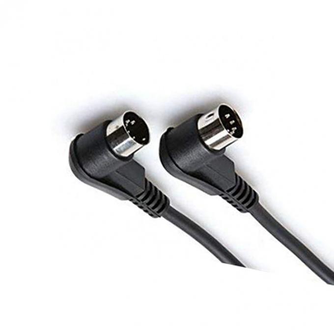 BESCHLUSS Fabrik Schild Rechtswinkel Männlich zu Männlich 5 Pin Din Connector Midi Kabel 3
