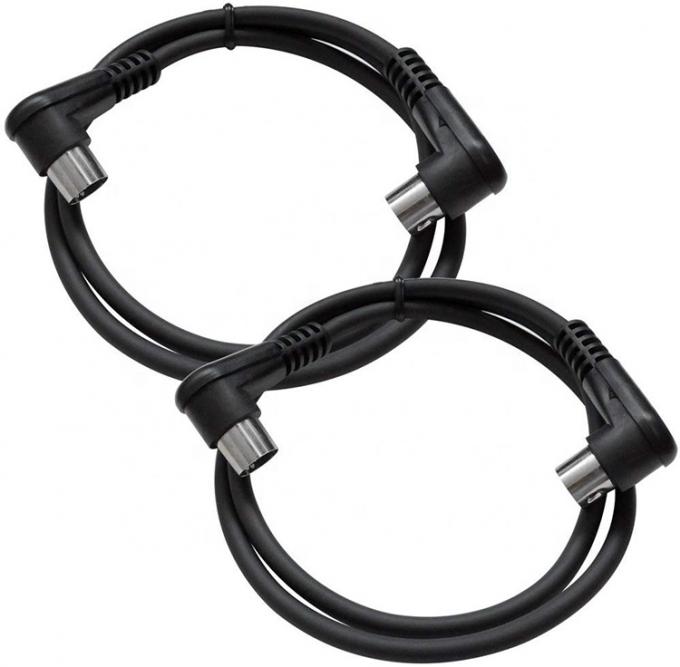 BESCHLUSS Fabrik Schild Rechtswinkel Männlich zu Männlich 5 Pin Din Connector Midi Kabel 5