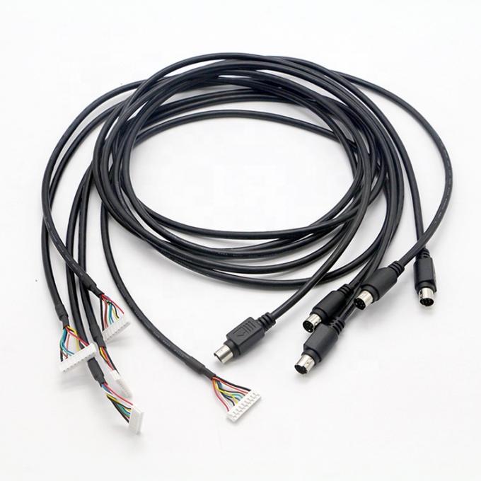 CUSTOM S Video 8 PIN Mini DIN bis 9 PIN JST Stecker PC-Motorsteuerung Kabel 4