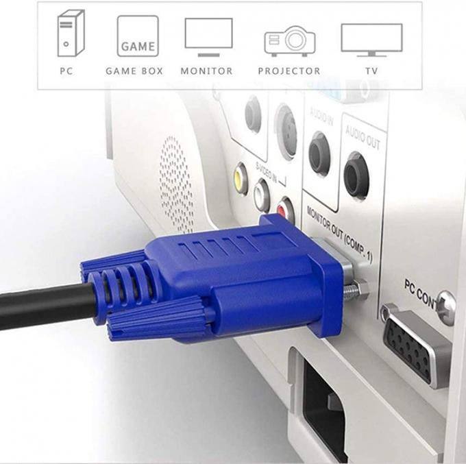 OEM 1m 1.5m 3m 1080P Männlich auf Männlich HD DB 15 PIN VGA auf VGA Monitorkabel für PC-Computer 2