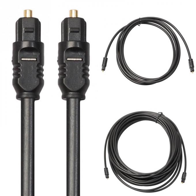 Hochwertiges dünnes 1M 2M 3M 5M Glasfaserkabel Toslink Spdif Gold optisches digitales Audiokabel 0
