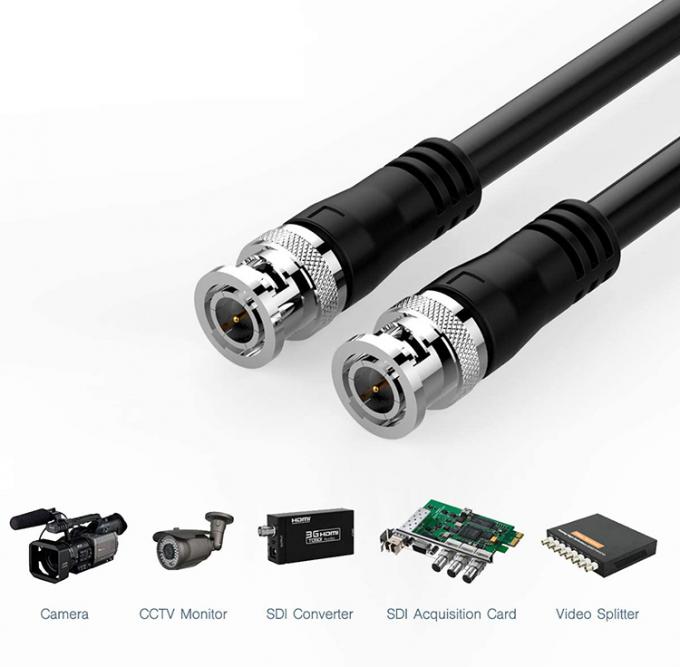 SDI-Versammlungssicherheit CCTV-Kamera Koaxial-Video-Leistung BNC Jack Männlicher Anschluss an BNC-Kabel 4