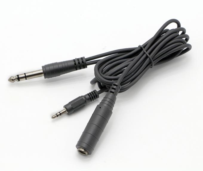 1M 2M 3M Y Splitter Männlich auf weiblich 6,35 mm 3,5 mm TRS Mikrofon Stereo Jack Audio Kabel 0