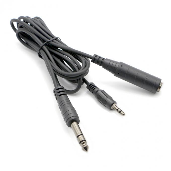 1M 2M 3M Y Splitter Männlich auf weiblich 6,35 mm 3,5 mm TRS Mikrofon Stereo Jack Audio Kabel 8