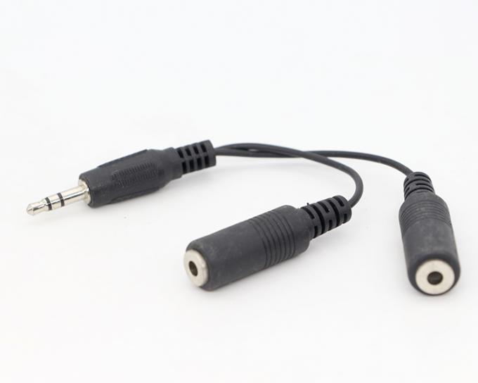 CUSTOM 3.5mm Jack 1 männlich auf 2 weiblich Y Splitter Kopfhörer Jack Mic PC Audio TRS Splitter Kabel 5