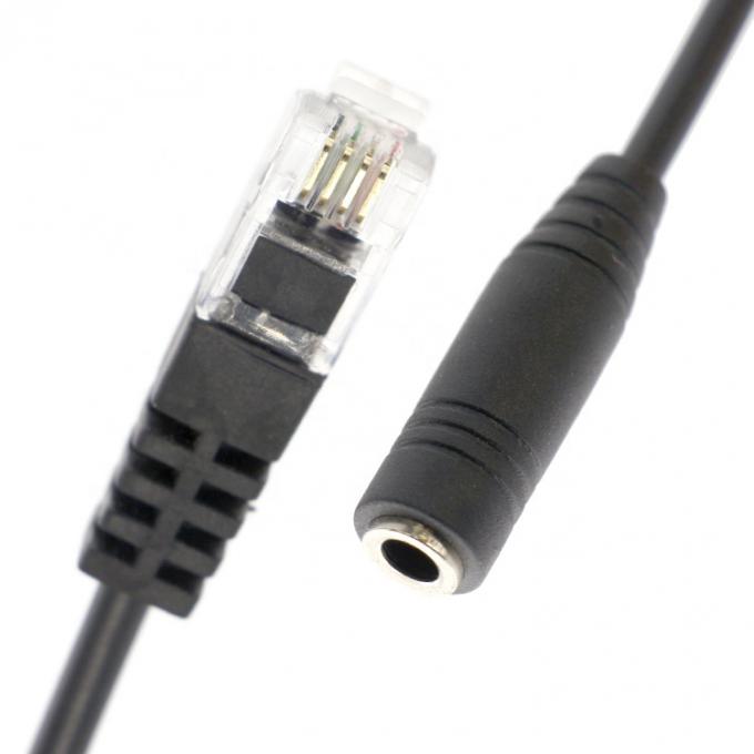 OEM RJ9 RJ10 auf weibliche 3,5 mm CTIA Stecker Audio Jack Headset Adapter Kabel für Telefon 2