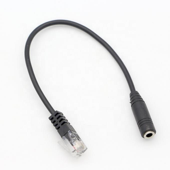 CUSTOM RJ9 RJ10 auf weibliche 3,5 mm Audio Jack Headset Adapter Kabel für Bürotelefon 3