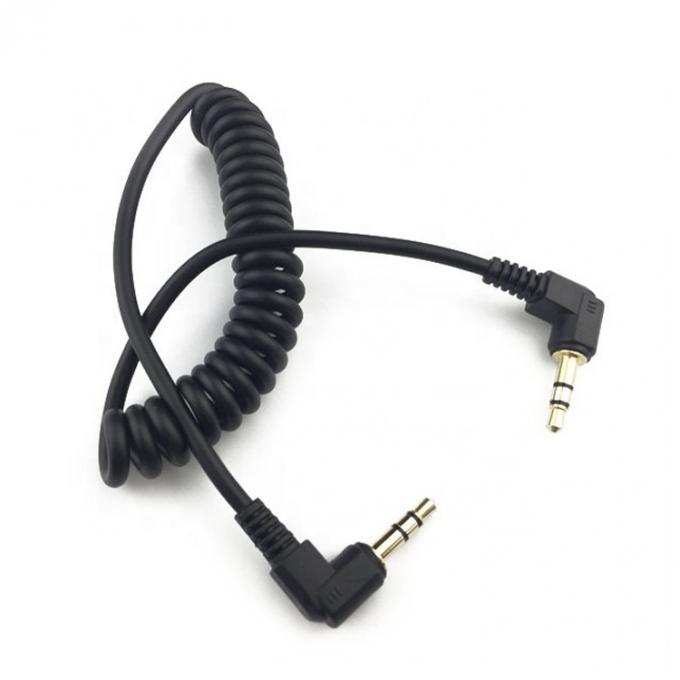 OEM 1m Mann zu Mann 90 Grad Rechtswinkel 3,5 mm TRS Stereo Audio Jack Kabel 0