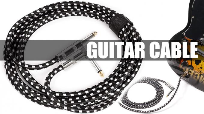 OEM 1M 1/4 Zoll 6,35mm TS Rechtswinkel Instrument Zubehör Bassverstärker Pedal Gitarre Jack Patch Kabel 2