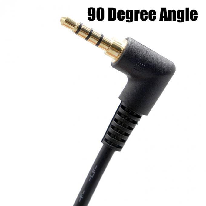 OEM 90 Grad Rechtswinkel 3,5 mm TRRS Jack Männlich zu 3,5 mm TRRS Jack Männlich Audio Kabel 3