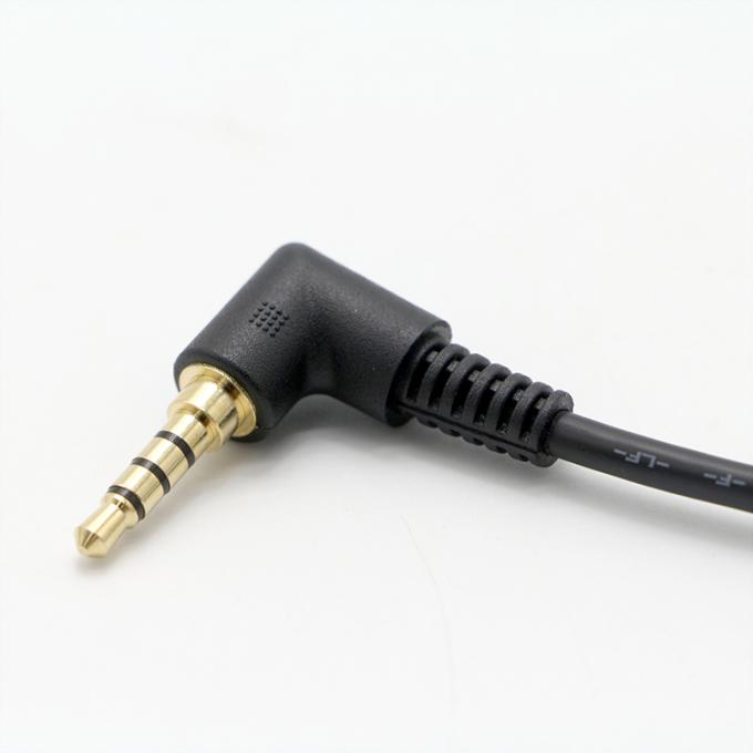 OEM 90 Grad Rechtswinkel 3,5 mm TRRS Jack Männlich zu 3,5 mm TRRS Jack Männlich Audio Kabel 4