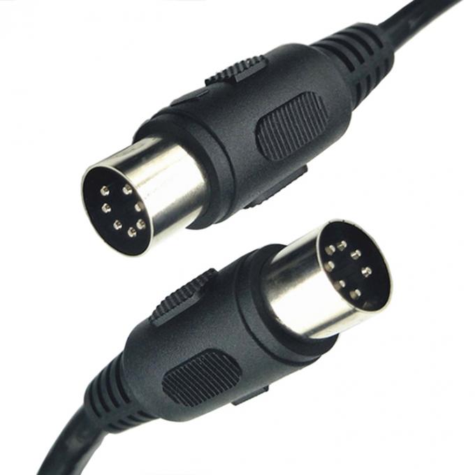 Maßgeschneiderte vollständig vernetzte männliche zu männlichen weiblichen 7-Pin-Din Midi-Kabel 2