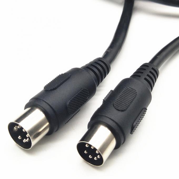 Maßgeschneiderte vollständig vernetzte männliche zu männlichen weiblichen 7-Pin-Din Midi-Kabel 4