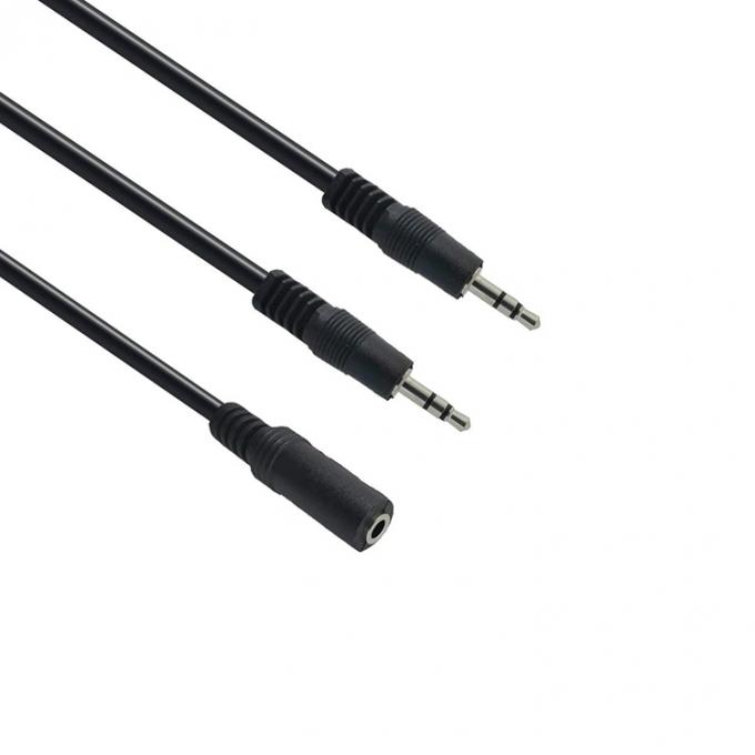 2 weibliche zu 1 männliche 3,5 mm Stereo Jack Kopfhörer Lautsprecher Audio Y Splitter Kabel 2