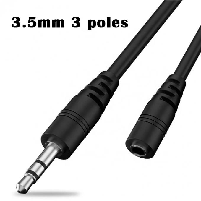 Custom 1M 2M Männlich auf weiblich 3,5 mm Aux Audio Jack Verlängerungskabel 2