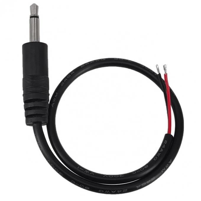 Custom 2 Pole TS 3.5mm Stereo Audio Mono Jack Männlich Stecker zum gestrippten Schweinenschwanz 4