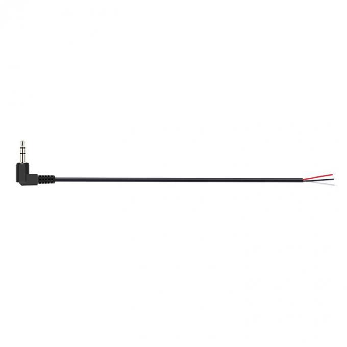 90 Grad Rechtswinkel 3 Pole TRS 3,5 mm Stereo-Audio-Steckbuchse bis zu Stripped Pigtail 5