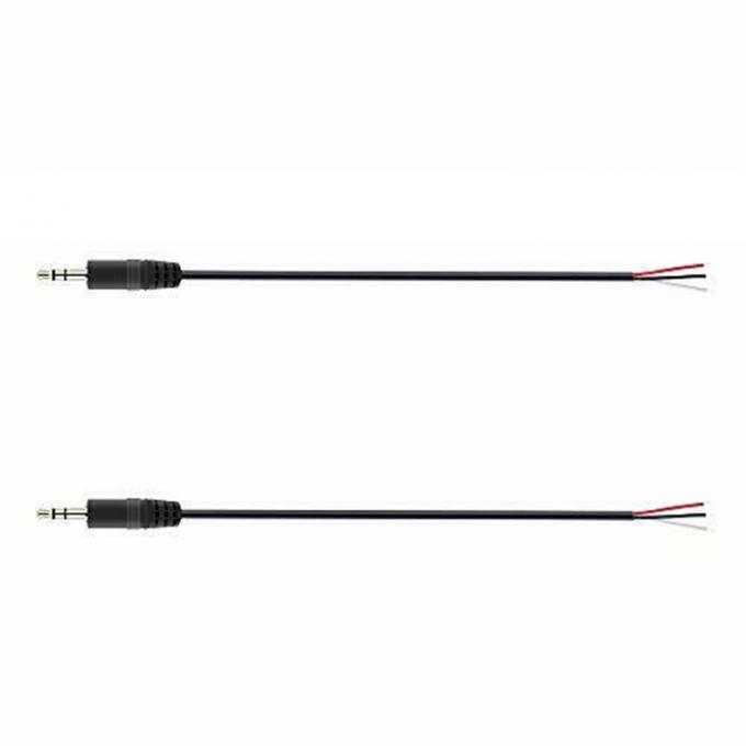 Custom 3 Pole 3.5mm Stereo Audio Jack zu Stripped Pigtail Zinnige Bar Wire End Kabel 4