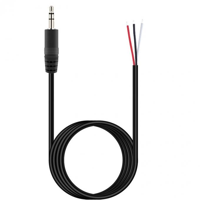 Custom 3 Pole 3.5mm Stereo Audio Jack zu Stripped Pigtail Zinnige Bar Wire End Kabel 2