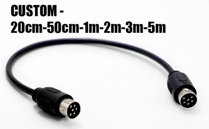 Zusammengefasste Radio Midi Männlich zu Männlich 6 Pin Din zu 6 Pin Din S Videoverlängerungskabel für Roland 2