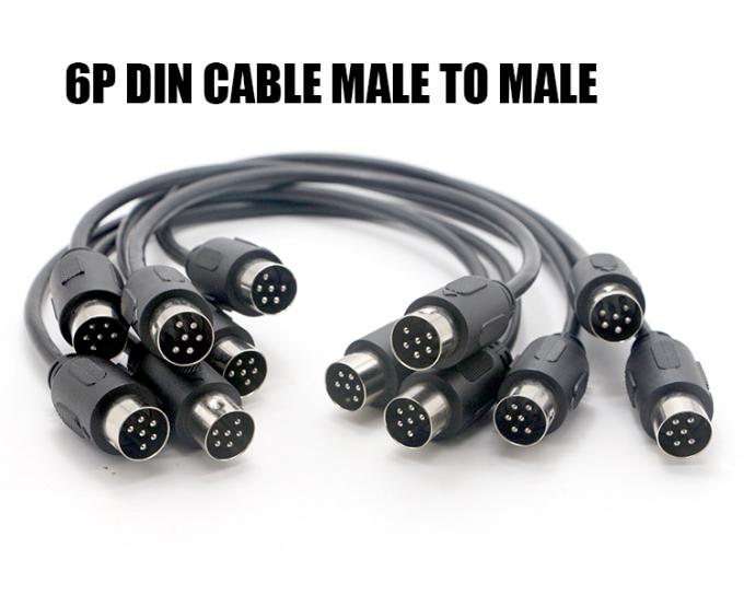 Zusammengefasste Radio Midi Männlich zu Männlich 6 Pin Din zu 6 Pin Din S Videoverlängerungskabel für Roland 3