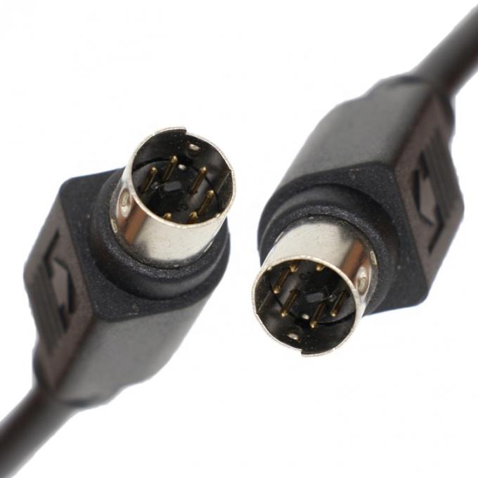 CUSTOM 1M 3M Shield S Video Männlich zu Männlich Mini Din 6 Pin Kabel 2