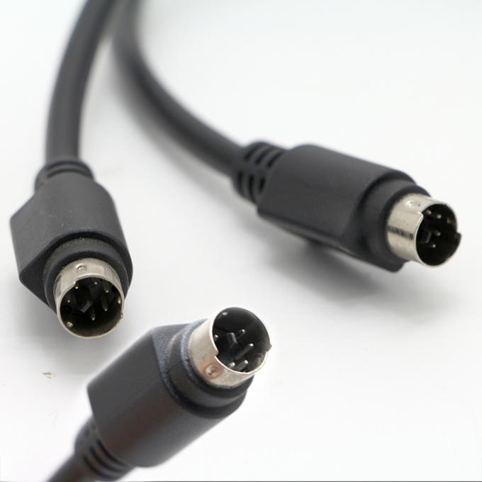 Custom Männlich zu Männlich 6 PIN Mini DIN Plug Video Audio MIDI Erweiterungskabel Für PS2 Tastatur 0