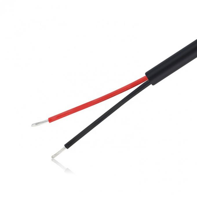 Custom RCA männliche Stecker zu nackten abgestreiften Draht eingeschlossenen Enden Kabel 1