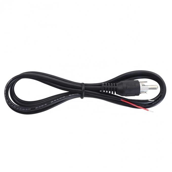 Custom RCA männliche Stecker zu nackten abgestreiften Draht eingeschlossenen Enden Kabel 4