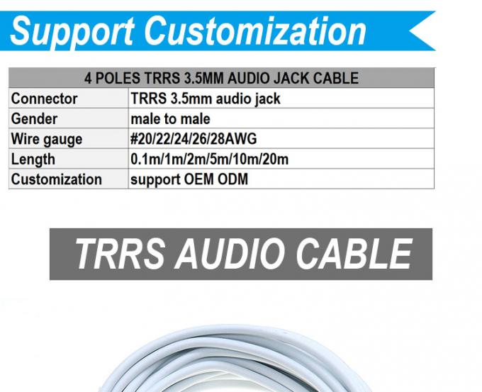 3.5mm Männlich zu Männlich weiblich Stereo Aux Mono Jack 3 Pole TRS 4 Pole TRRS Mikrofon Patch Audio Erweiterungskabel 0