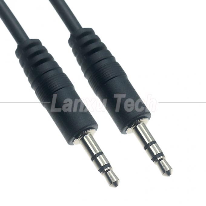 OEM-Anpassung 1M 2M 3M 5M 10M 3 Pole TRS Männlich zu Männlich 3.5mm Aux Stereo Jack Audio-Verlängerungskabel 4