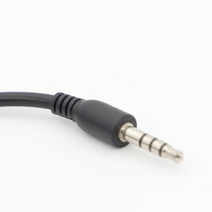 Kurz 20cm 3,5mm 4 Pole TRRS Männlich bis 3,5mm TRRS Weiblich Stereo Aux Audio Erweiterungskabel 1