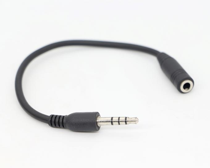 Kurz 20cm 3,5mm 4 Pole TRRS Männlich bis 3,5mm TRRS Weiblich Stereo Aux Audio Erweiterungskabel 4