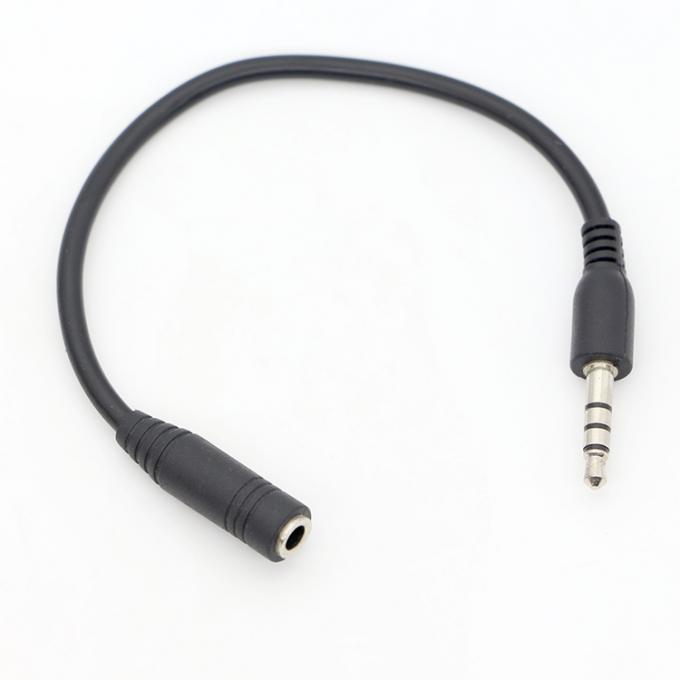 Kurz 20cm 3,5mm 4 Pole TRRS Männlich bis 3,5mm TRRS Weiblich Stereo Aux Audio Erweiterungskabel 3