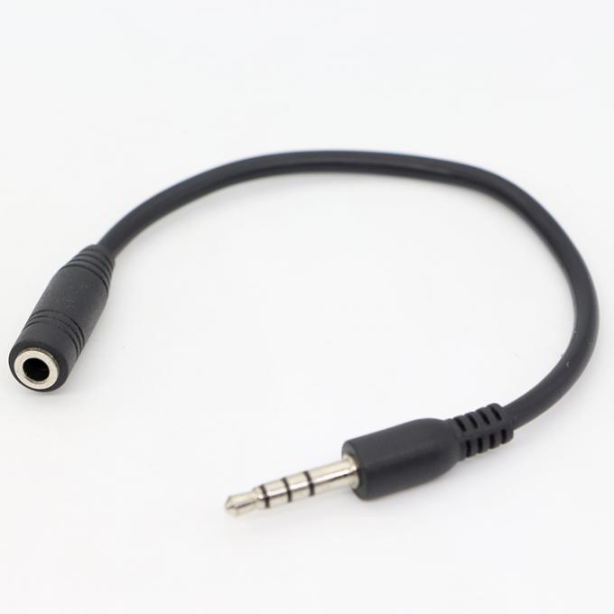 Kurz 20cm 3,5mm 4 Pole TRRS Männlich bis 3,5mm TRRS Weiblich Stereo Aux Audio Erweiterungskabel 5