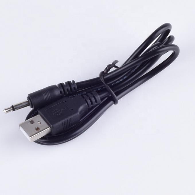 1M USB auf 3,5mm 2 Plöte Aux Audio Jack Stecker Ladekabel für Lautsprecher Telefon 2