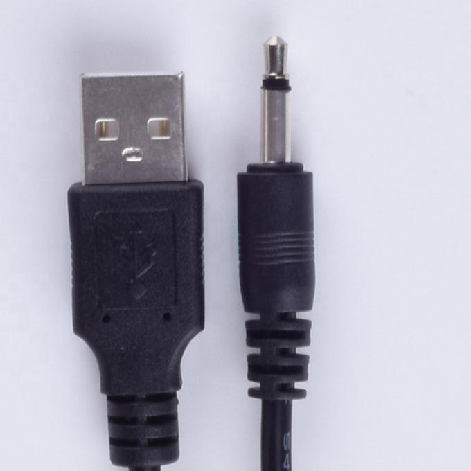 1M USB auf 3,5mm 2 Plöte Aux Audio Jack Stecker Ladekabel für Lautsprecher Telefon 1