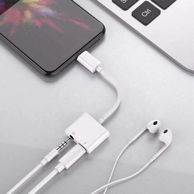 2 in 1 USB C bis 3,5 mm Jack AUX Kopfhörer Kopfhörer-Dongle Adapter für Samsung Note Goole Pixel 4 4XL 3 3XL 2 2XL 4