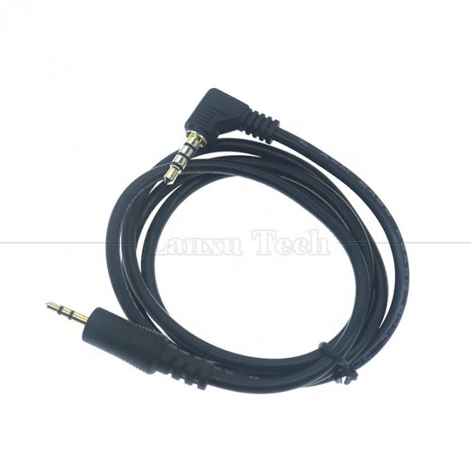 2.5mm 3 Pole Jack zu 90 Grad Rechtswinkel 4 Pole 3.5mm TRRS Jack Stereo Audio Kabel für TV Radio 3