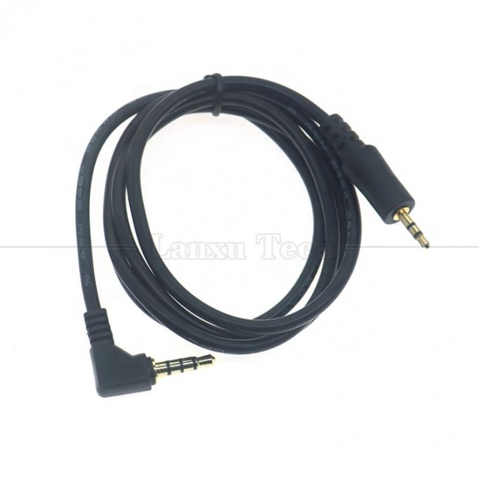 2.5mm 3 Pole Jack zu 90 Grad Rechtswinkel 4 Pole 3.5mm TRRS Jack Stereo Audio Kabel für TV Radio 2