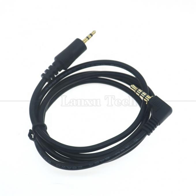 2.5mm 3 Pole Jack zu 90 Grad Rechtswinkel 4 Pole 3.5mm TRRS Jack Stereo Audio Kabel für TV Radio 4
