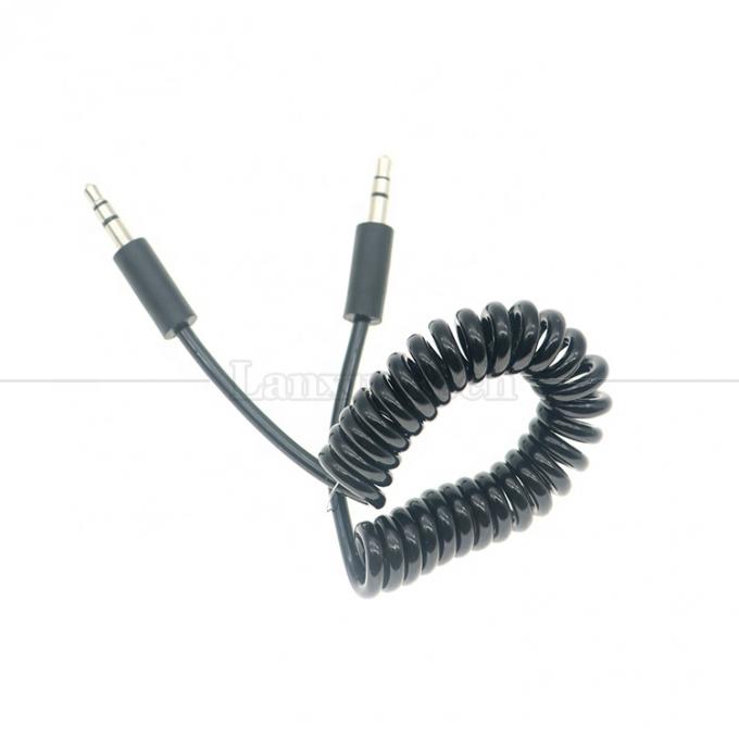 Füllgewickelte 3,5 mm Jack Aux Stereo-Audio-Verlängerungskabel 4