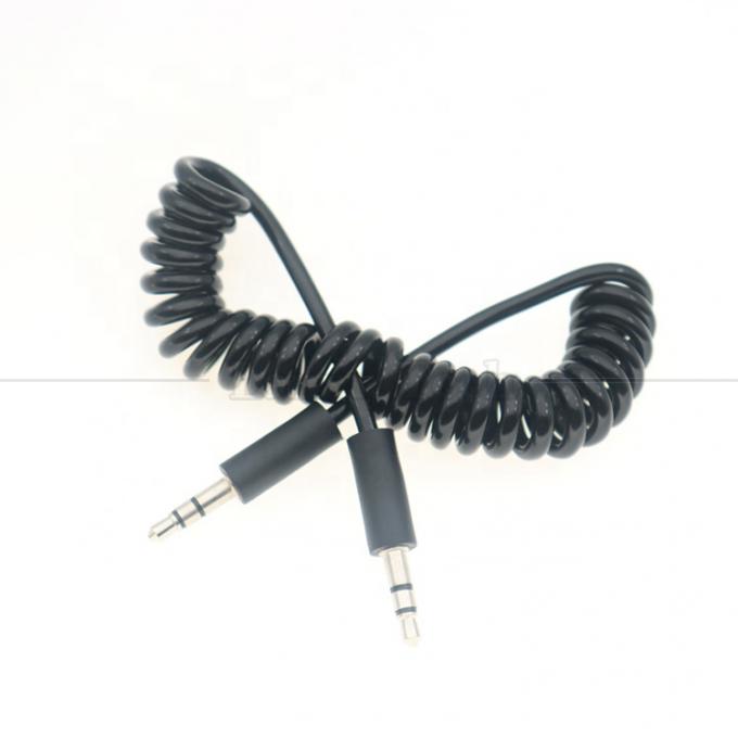 Füllgewickelte 3,5 mm Jack Aux Stereo-Audio-Verlängerungskabel 5