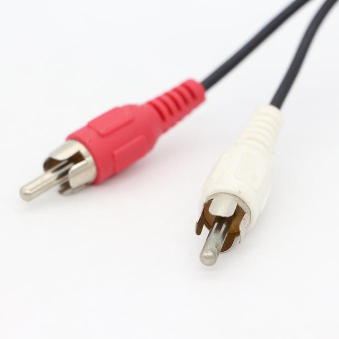 CUSTOM M 2M 3M TV Y Splitter 2 RCA Männlich zu 2 RCA Männlich Audio-Video-Kabel 2